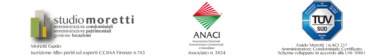 logo studio moretti, logo ANACI, logo TUV